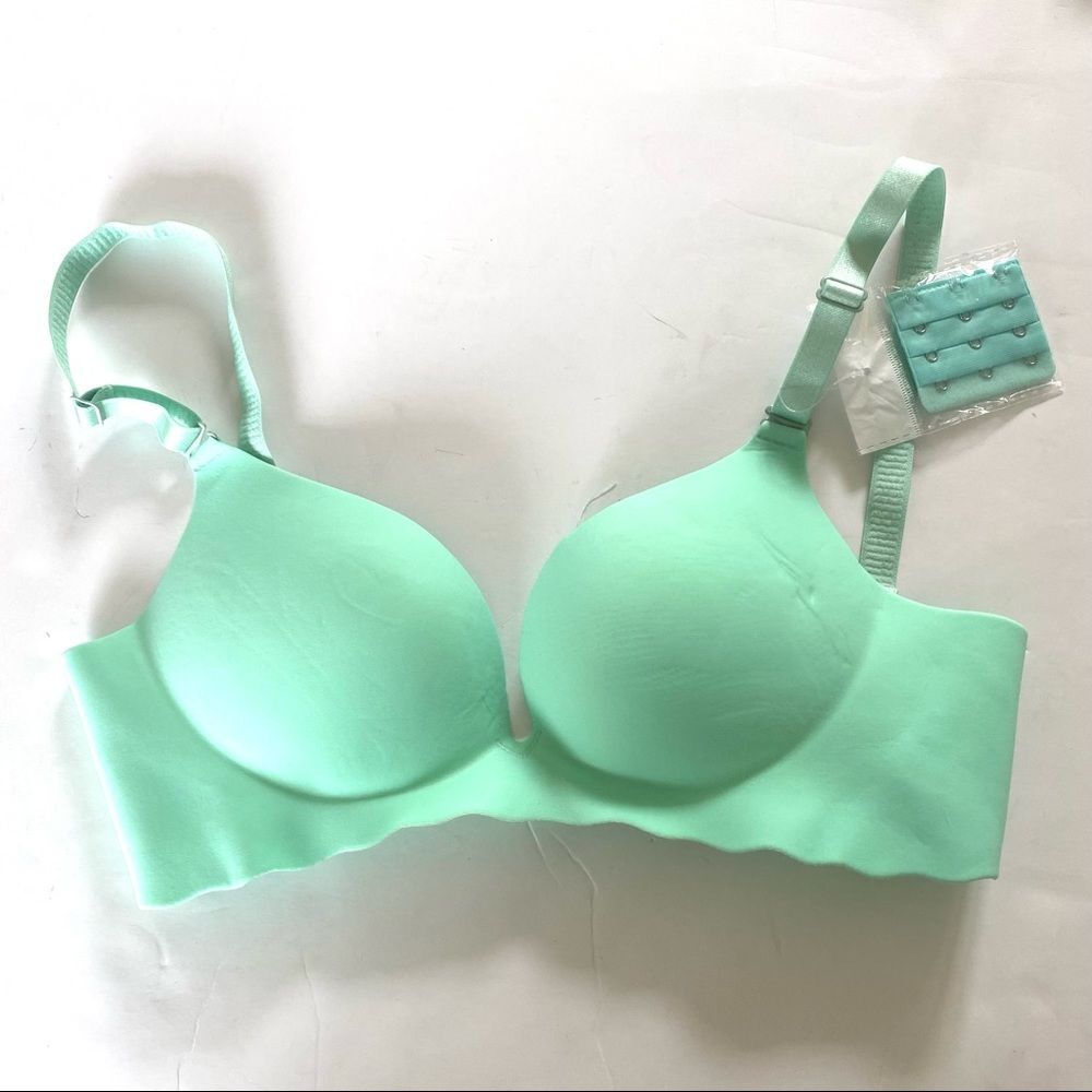 Seamless T-Shirt Bra Size 32A Green Smooth New